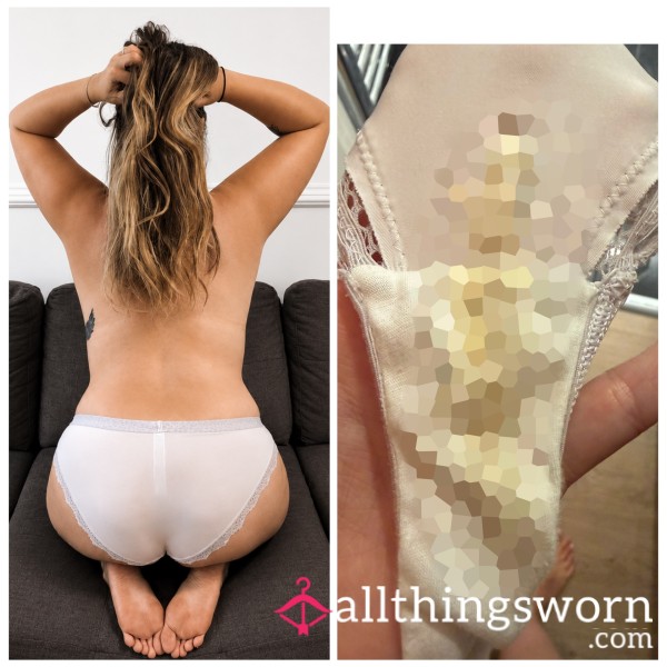 24 Hour Wear White Brazilian Panties🤍