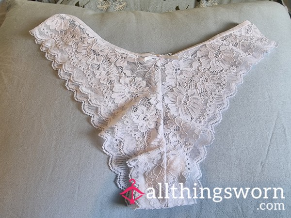 24 Hour Wear White Cla**y, S**y Thong