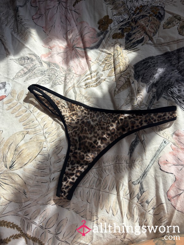 24 Hour Worm Cheetah Thongs