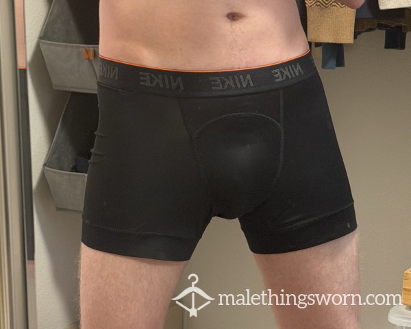 24-Hour Worn Black Nike Boxer Briefs