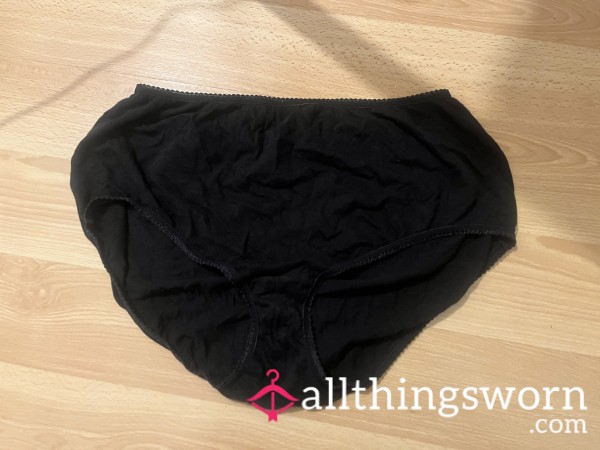 24 Hour Worn Black Panties Underwear- Soft, Intimate And Full Of Me