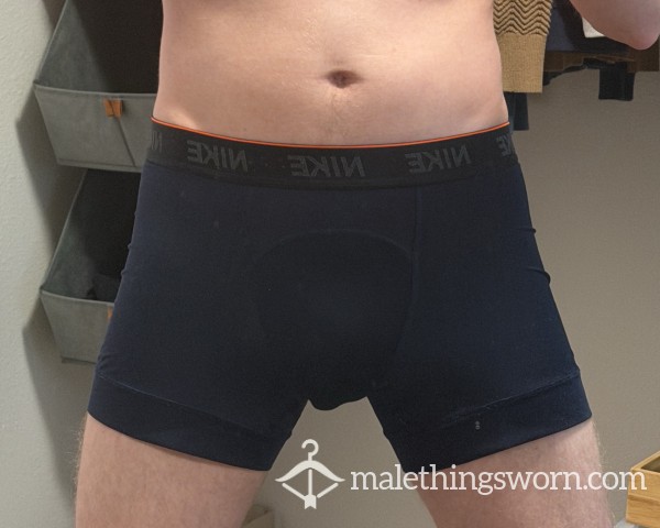 24-Hour Worn Blue Nike Boxer Briefs