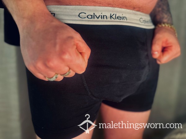 ☣️ 5 Day Worn (Black) Calvin Klein STINKING Boxers  ☢️ - Pre Vacced! Ready To Send! 📮