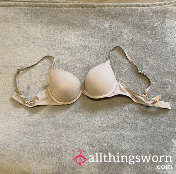 24 Hour Worn Cream Push Up Bra Size 34B