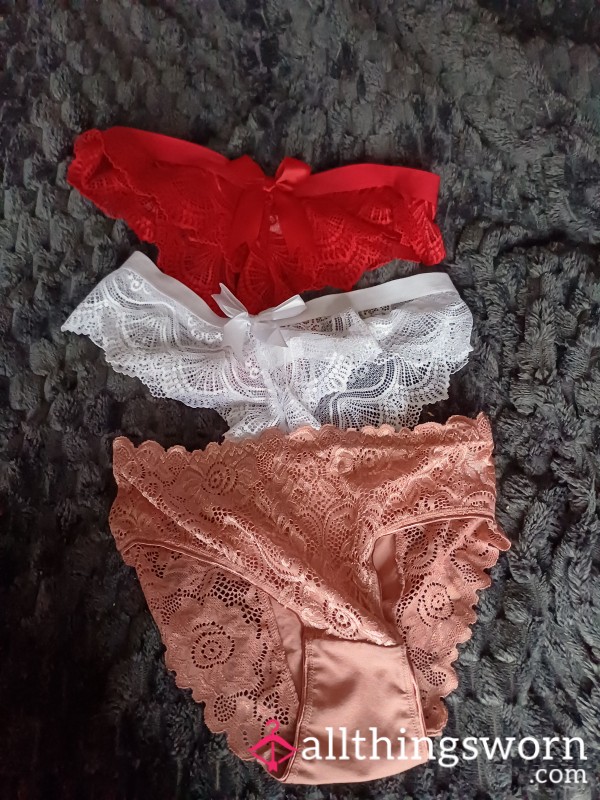 24 Hour Worn Creamy Panties