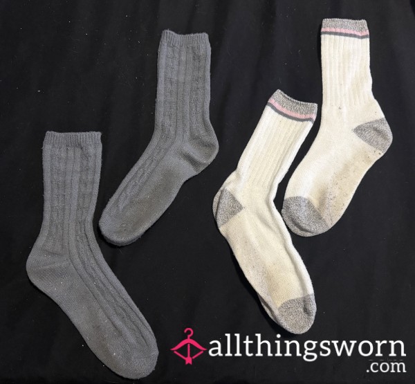 24 Hour Worn Crew Socks