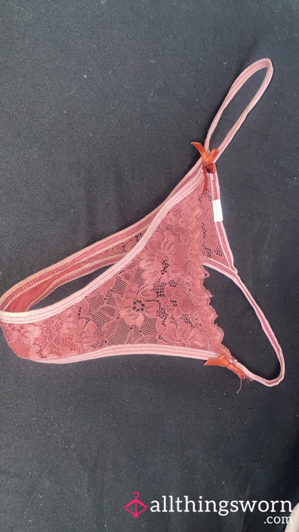 💕 24-Hour Worn Lace Thong | Natural Wear | Verified 💕