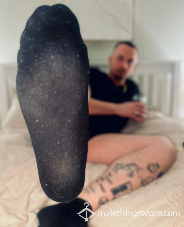 🧦 48hr Worn Black Stinking Ankle Socks 👑