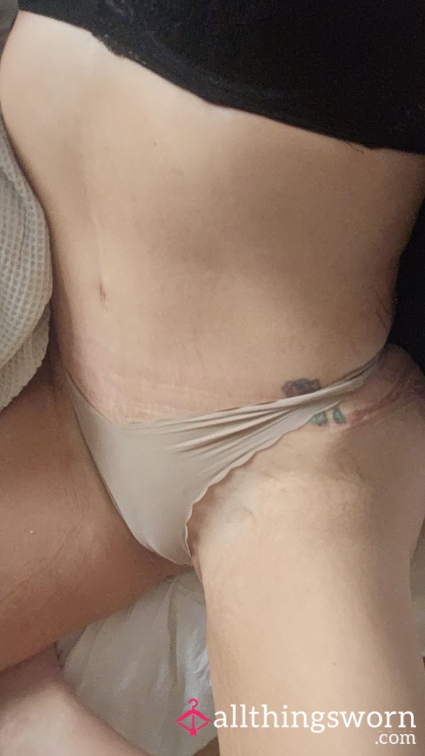 24 Hours Worn Thongs Size 8. Petite Blonde With A Dirty Mind