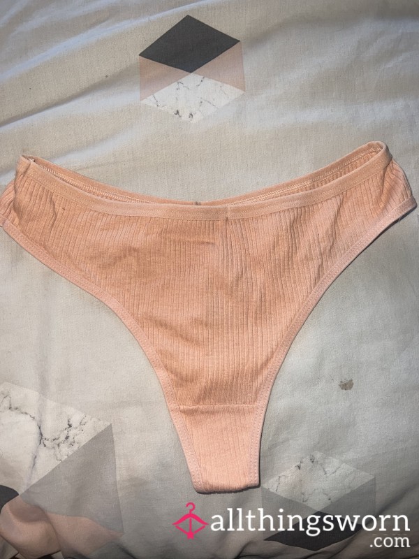 24h Worn Plush Pink Thong