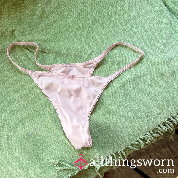 24hr Pink Cotton Thong