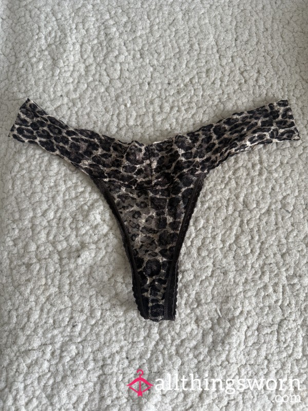 24hr Used Leopard Print Thong 🐆
