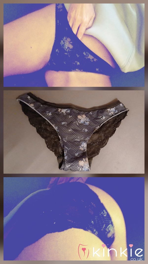 24hr Wear, Black Lacey Back Fuller Back Style Panties, Ready To Go!