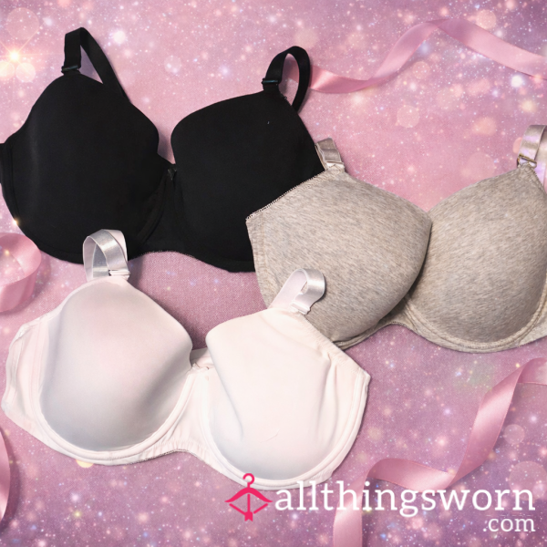 24hr+ Worn 42E T-Shirt Bras 💖 Choose Your Colour & Days