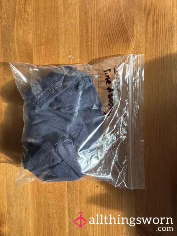 24hr Worn Black Panties