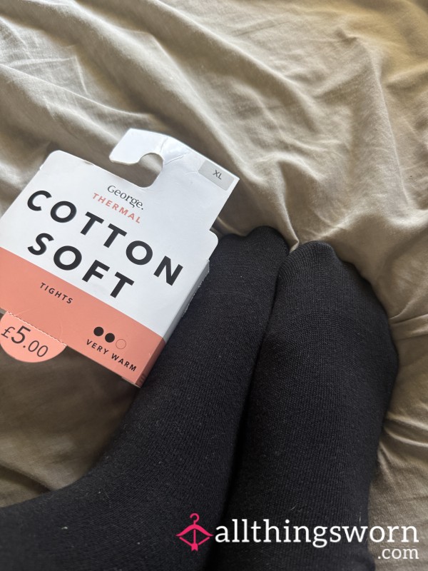 24hr + Worn Cotton Thick Tights
