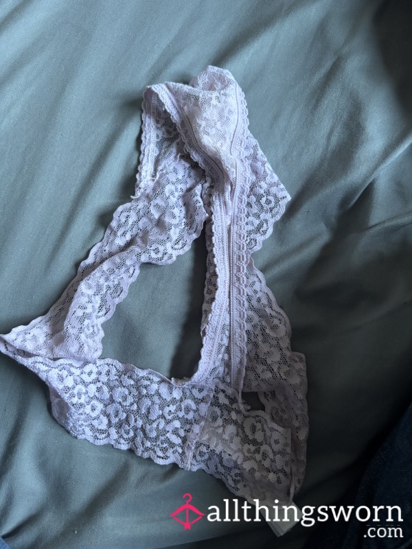 24hr Worn Pink Thong