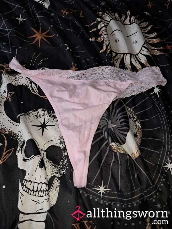 24hr Worn Pink Thong
