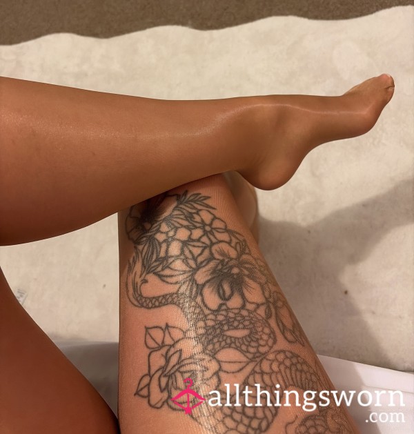 24hr Worn Tan Pantyhose 🦵🏼✨❤️‍🔥