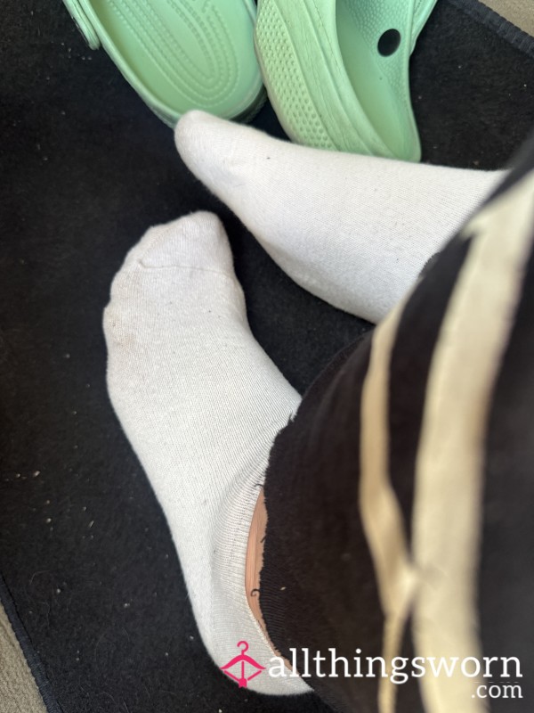 24hr Worn White Ankle Socks 🧦