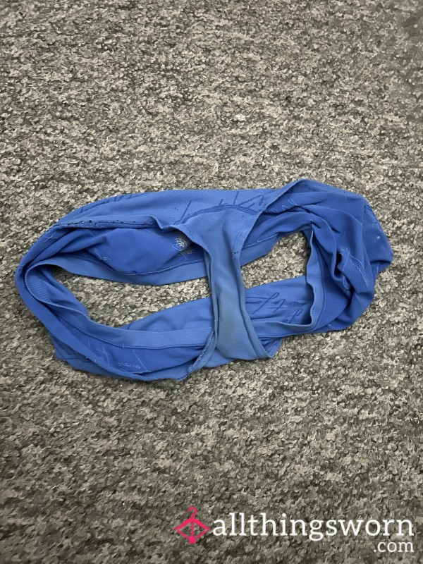 24 Hr/12hr Shift Lab Worn Blue Panties👩🏻‍🔬