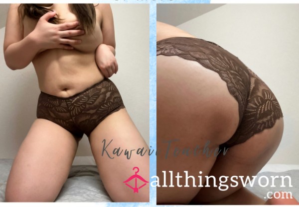 Japanese Brown Panties Worn For A Day Or More
