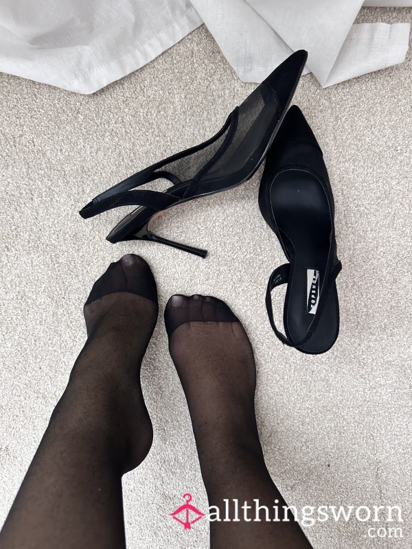 25 Seconds Of My Feet In Worn Stockings