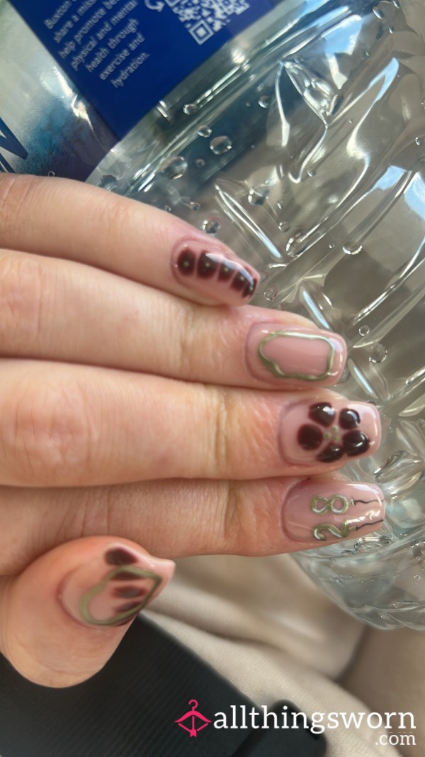 28th Birthday BIAB Nails