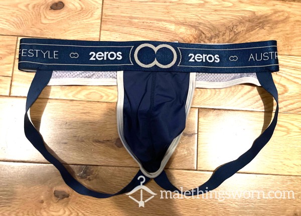 2eros Australia Navy Microfiber Jockstrap (L) Ready To Be Customised For You!