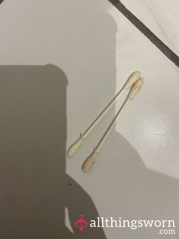 2x Used Cotton Buds