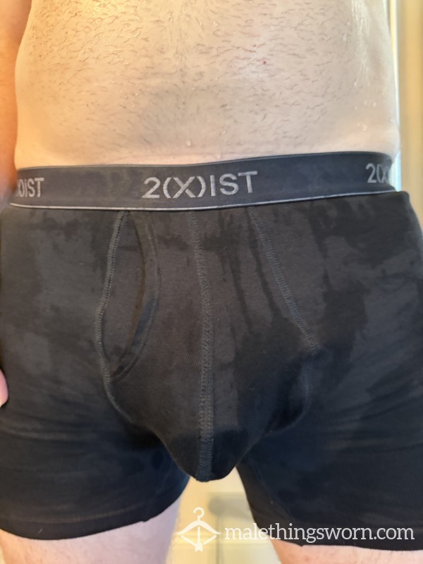 2(X)IST Cla**ic Cotton Boxer Briefs – Worn All Day + Sauna Session (fast Free Shipping)