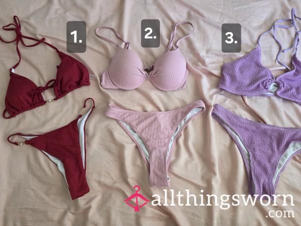 3 Bikinis Well-worn By Me 🤭