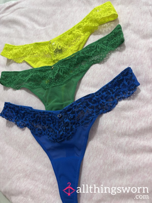 3 Colour Options Ann Summer Thongs