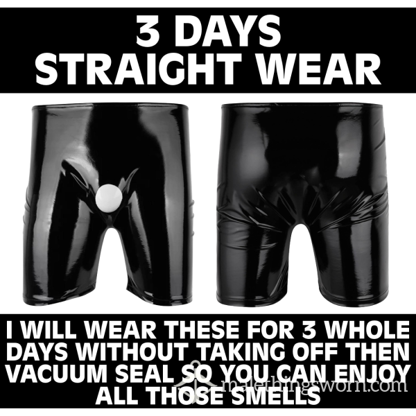 3 DAY FAUX LEATHER BOXERS