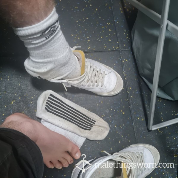 ~SOLD~ 3 Day Old White Socks (f**king Stink 😈)