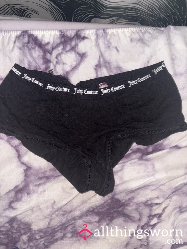 3 Day Wear Black Juicy Couture Bikini Back Pantie