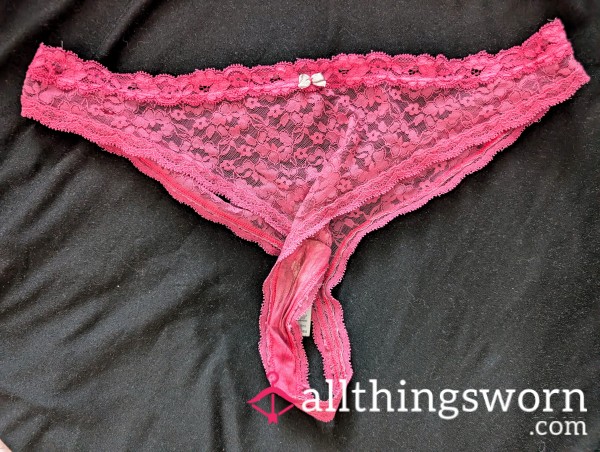 3 Day Wear Pink Cotton Thong - Ready To Go.