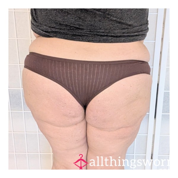 💋 3-Day Worn Ribbed Thong - 🎥🍭 Special Extras Available