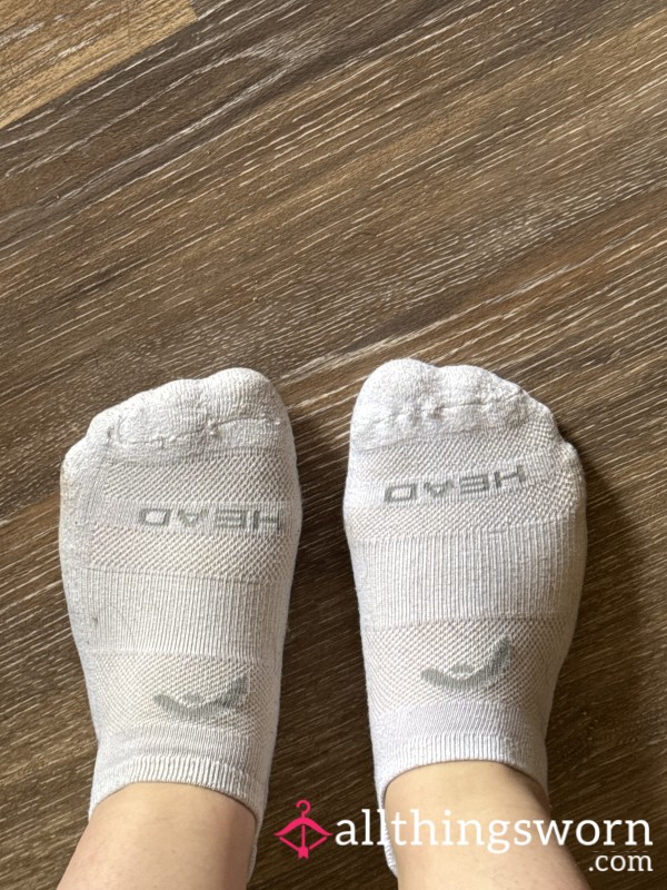 3 Day Worn White Ankle Socks