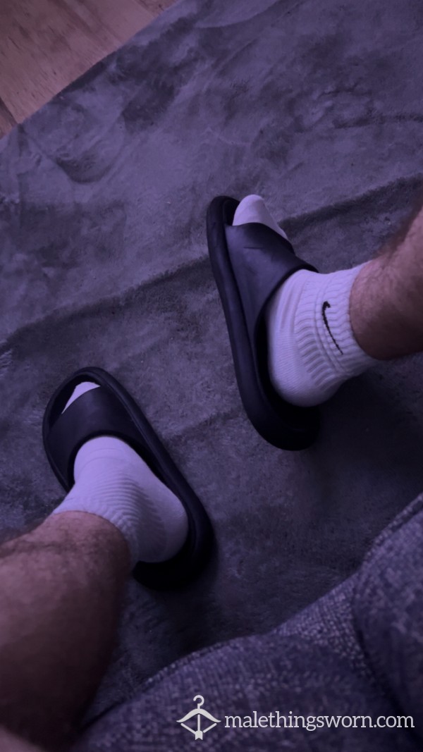 3 Day Worn White Nike Gym Socks