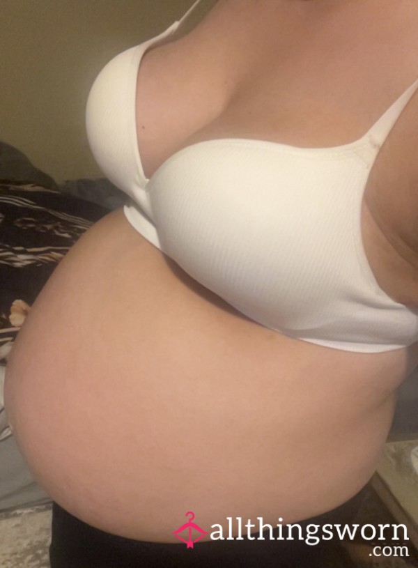 3 Day Worn White Sports Bra By Milf