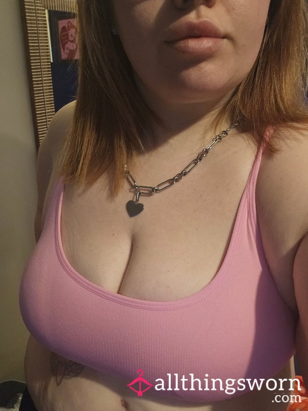 3 Days Wear, Well Worn Pink Bralet/sports Bra 🩷