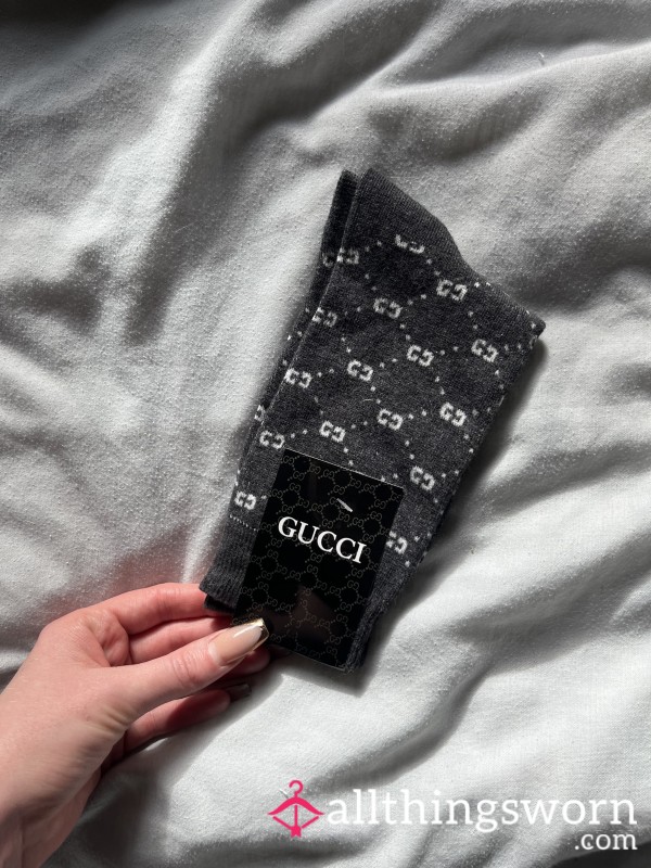 3 Days Worn Grey GG Ankle Socks 🧦