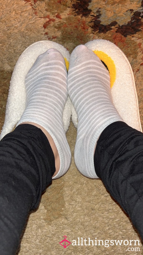 BOUGHT Grey Striped Socks