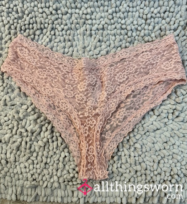 4 Days Worn Nude Lace VS Cheeky, XXL