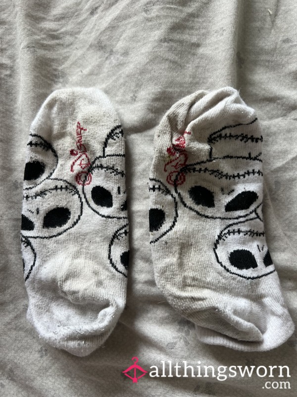 🖤 3 Day Worn Jack Skellington Socks 🖤