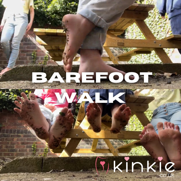 3 Girl Barefoot Dirty Walk