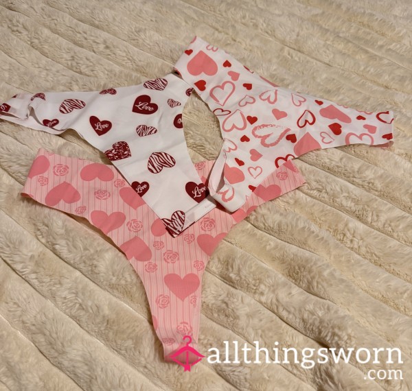 3 Heart ♥️ Thongs