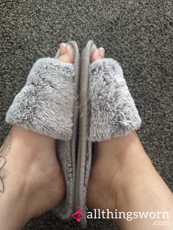 3 Month Old Worn Down Slippers Ready For You To Smell😌