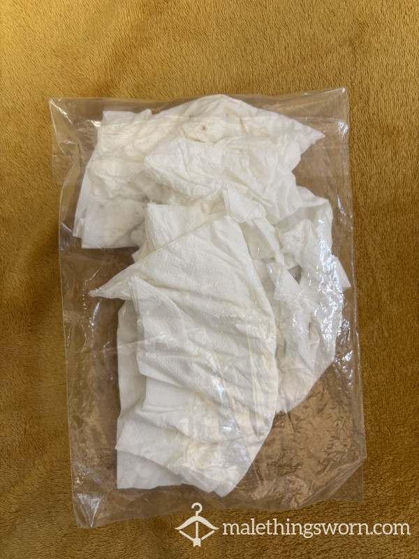 3 Napkins Full Of 3 Men's C*m